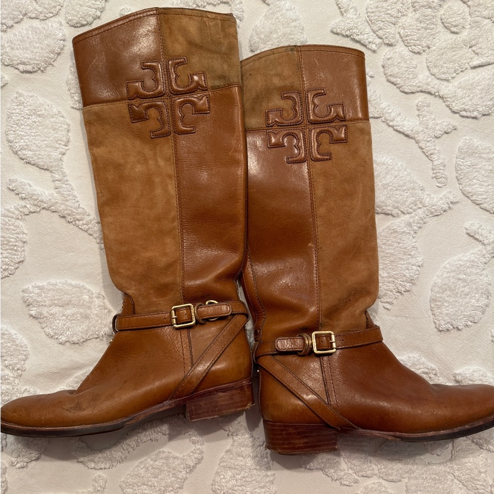 Tory Burch Suede / Leather Boots